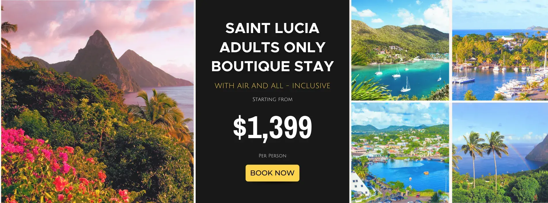 Saint Lucia Adults Only Boutique Stay W/Air and All-Inclusive