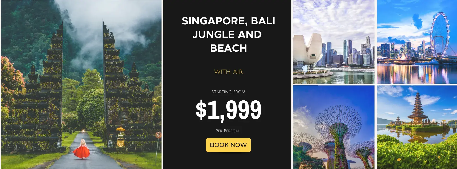Singapore, Bali Jungle and Beach W/Air