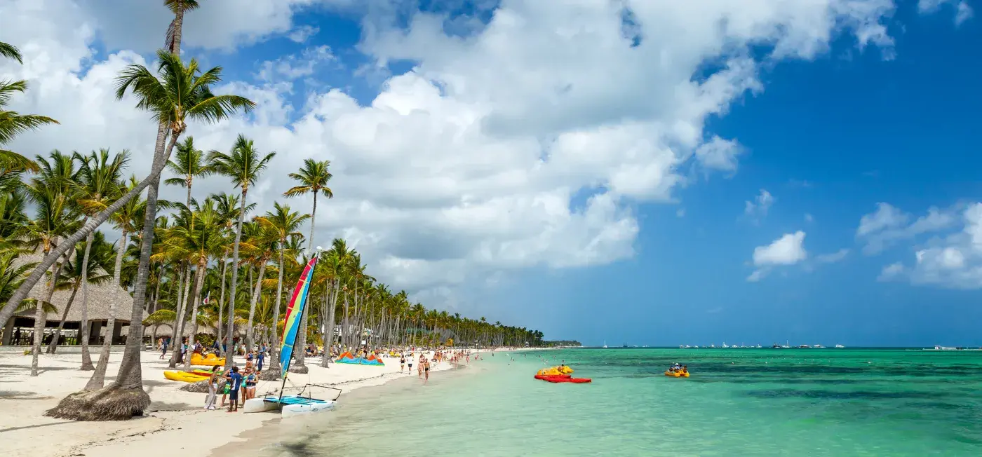Vibrant Beach view of Punta Cana, Dominican Republic