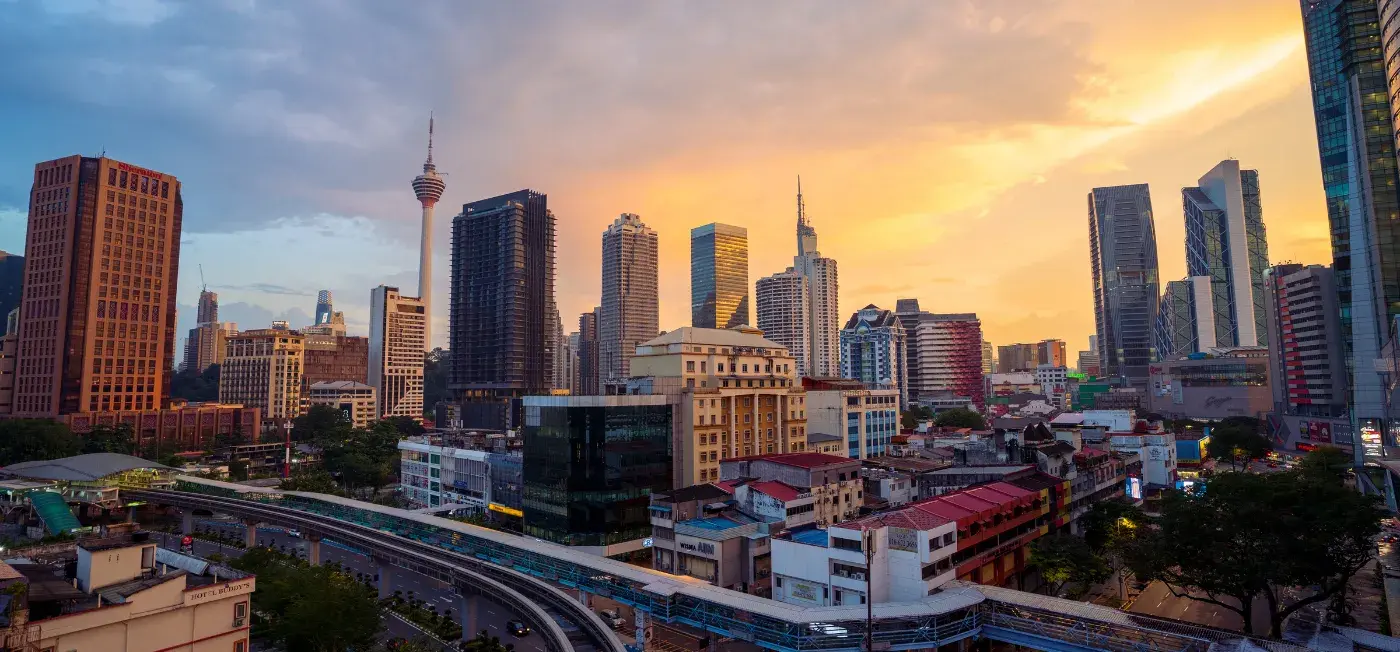 skyline view of Kuala Lumpur