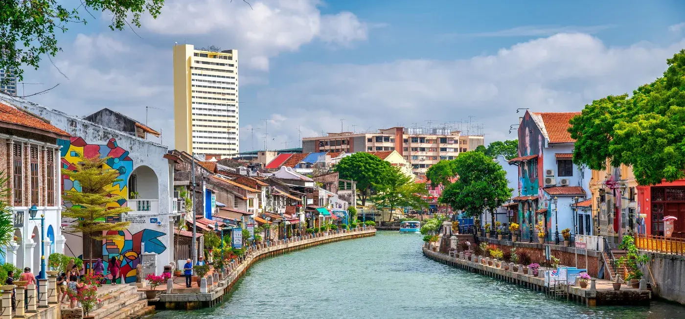 historic city view of Malacca