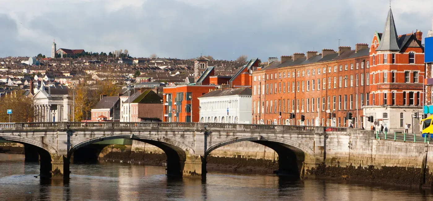 St. Patrick's Bridge view of Cork, Ireland