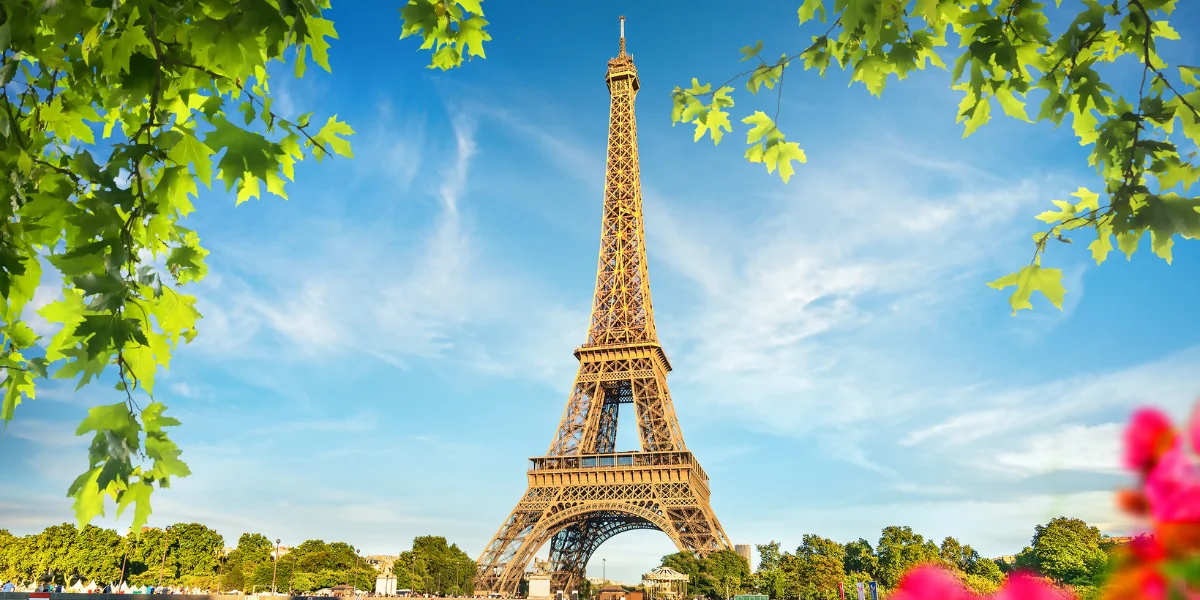 eiffel tower View of Paris, France