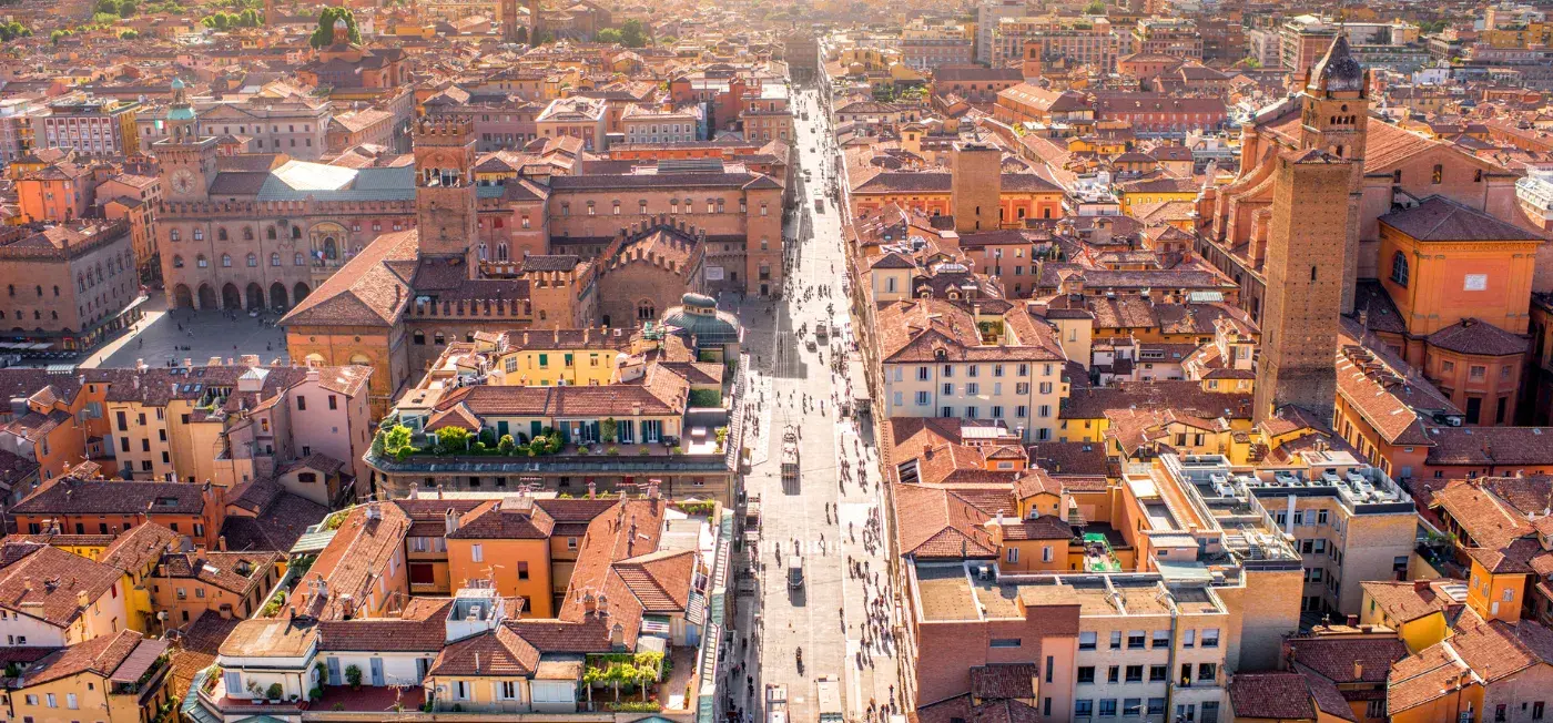 Piazza Maggiore view of Venice, Italy