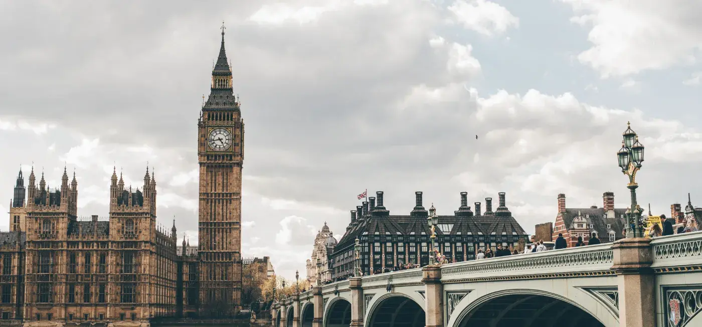 Elizabeth Tower view of London, United Kingdom