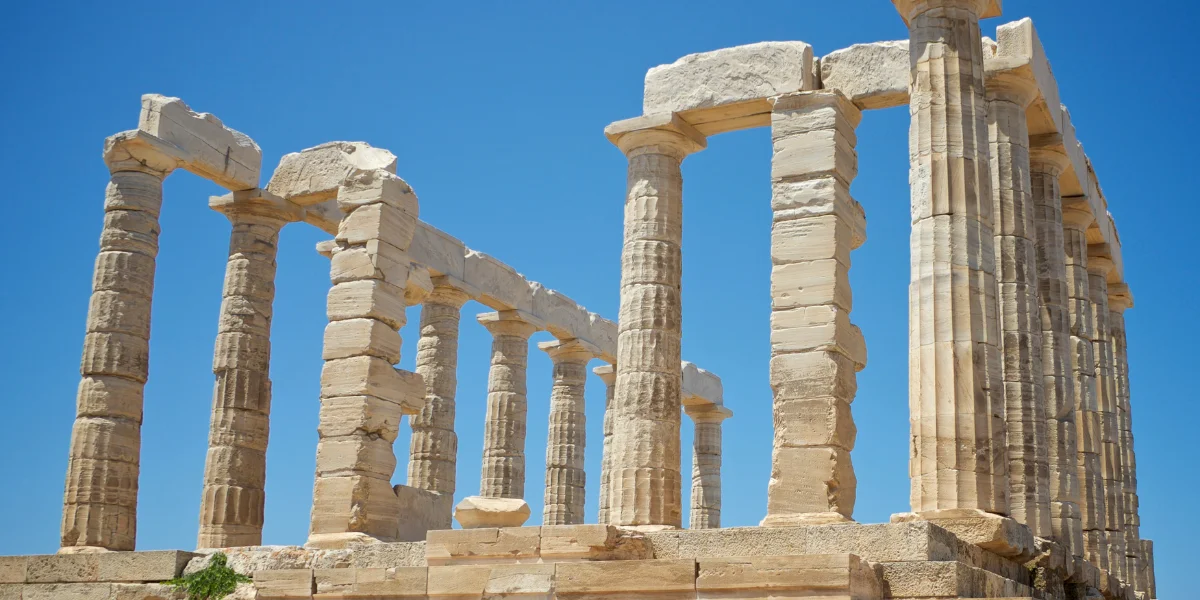 Temple of Poseidon View of Athens, Greece
