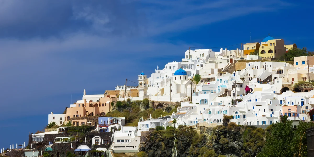 Santorini View of Athens, Greece