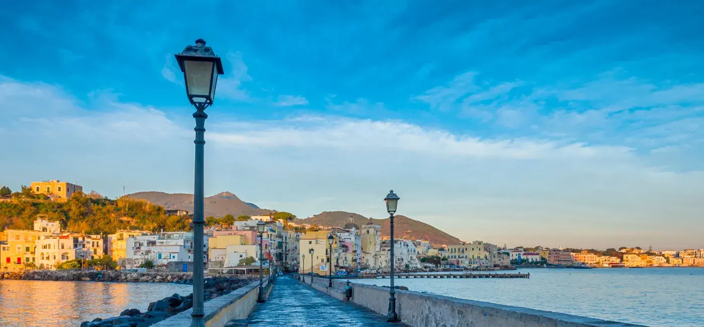 Castello Aragonese d'Ischia View of Naples, Italy
