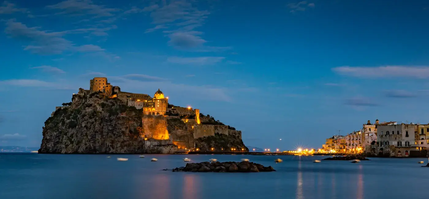 Aragonese Castle View of Naples, Italy