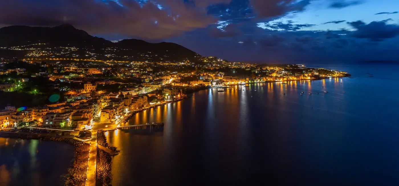 Night View of Naples, Italy