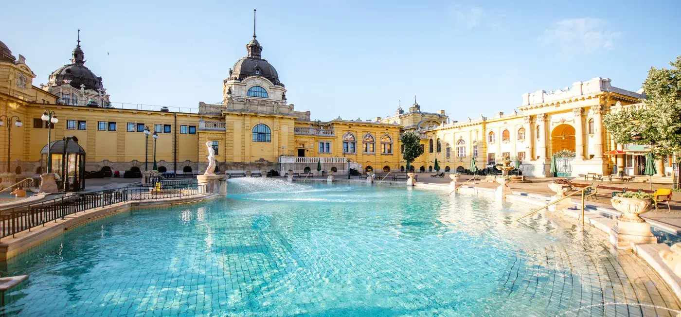 Szechenyi Thermal Bath View of Berlin, Prague, Budapest