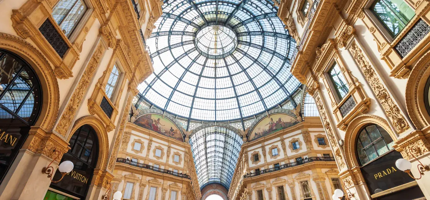 Galleria Vittorio Emanuele View of Rome, Italy