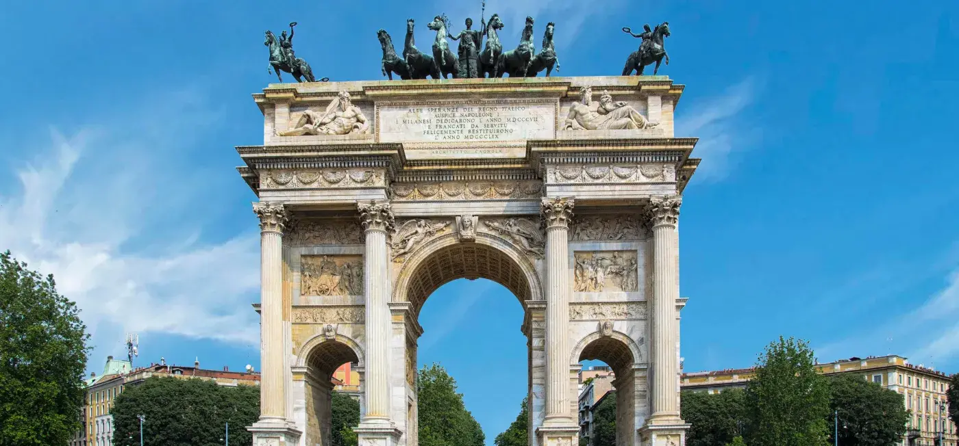 Arco della Pace View of Rome, Italy
