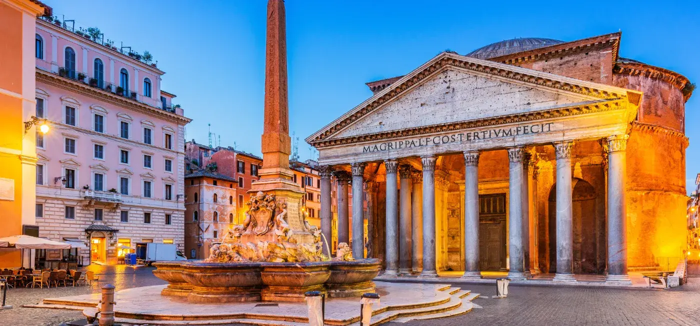 Pantheon View of Rome, Italy