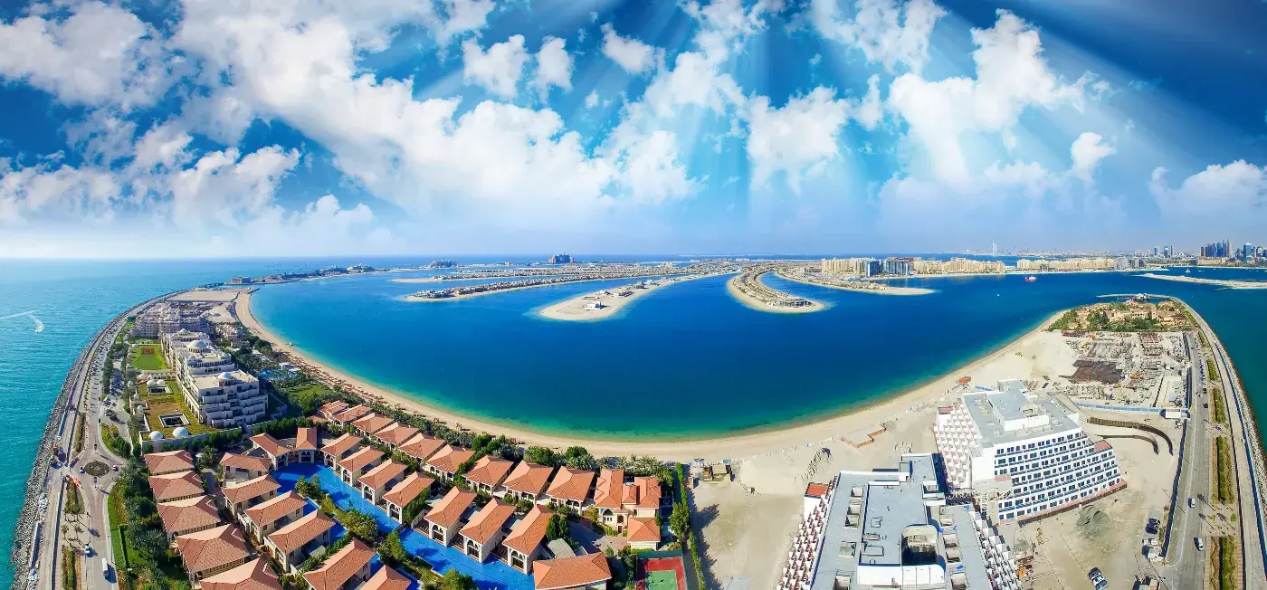 Palm Jumeirah View of Dubai, United Arab Emirates