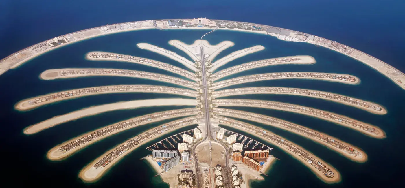 Palm Jumeirah View of Dubai, United Arab Emirates