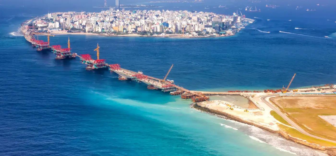 aerial View of North Male, Maldives