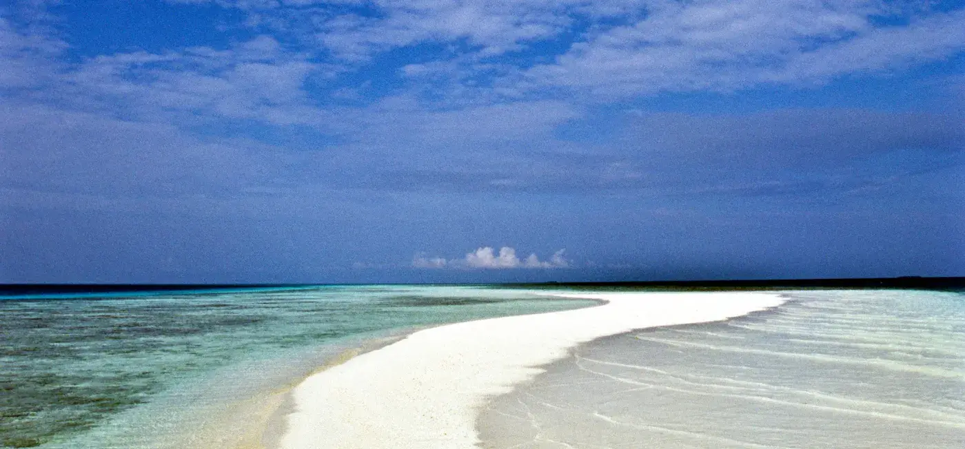 sandbar in the Maldives View of North Male, Maldives