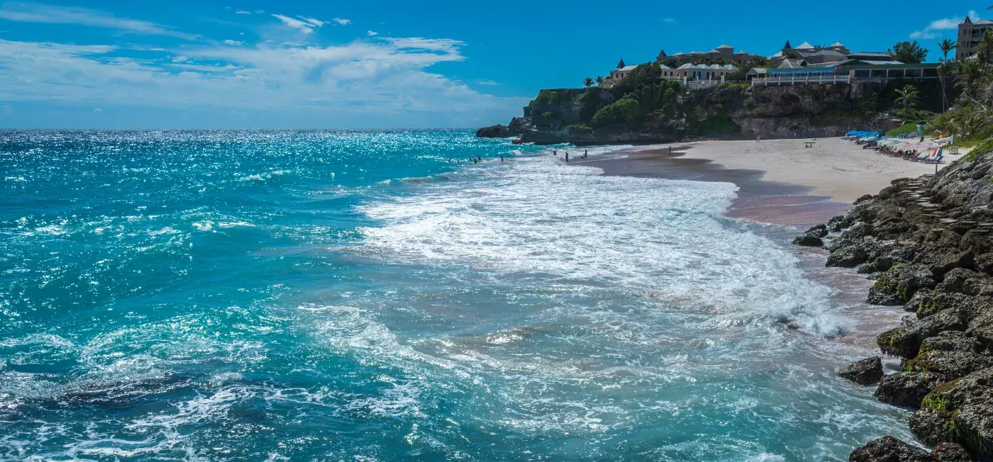 Crane Beach View of Barbados, Caribbean