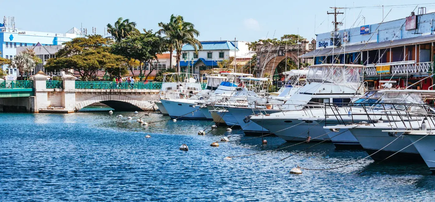 Water Front in Bridgetown View of Barbados, Caribbean