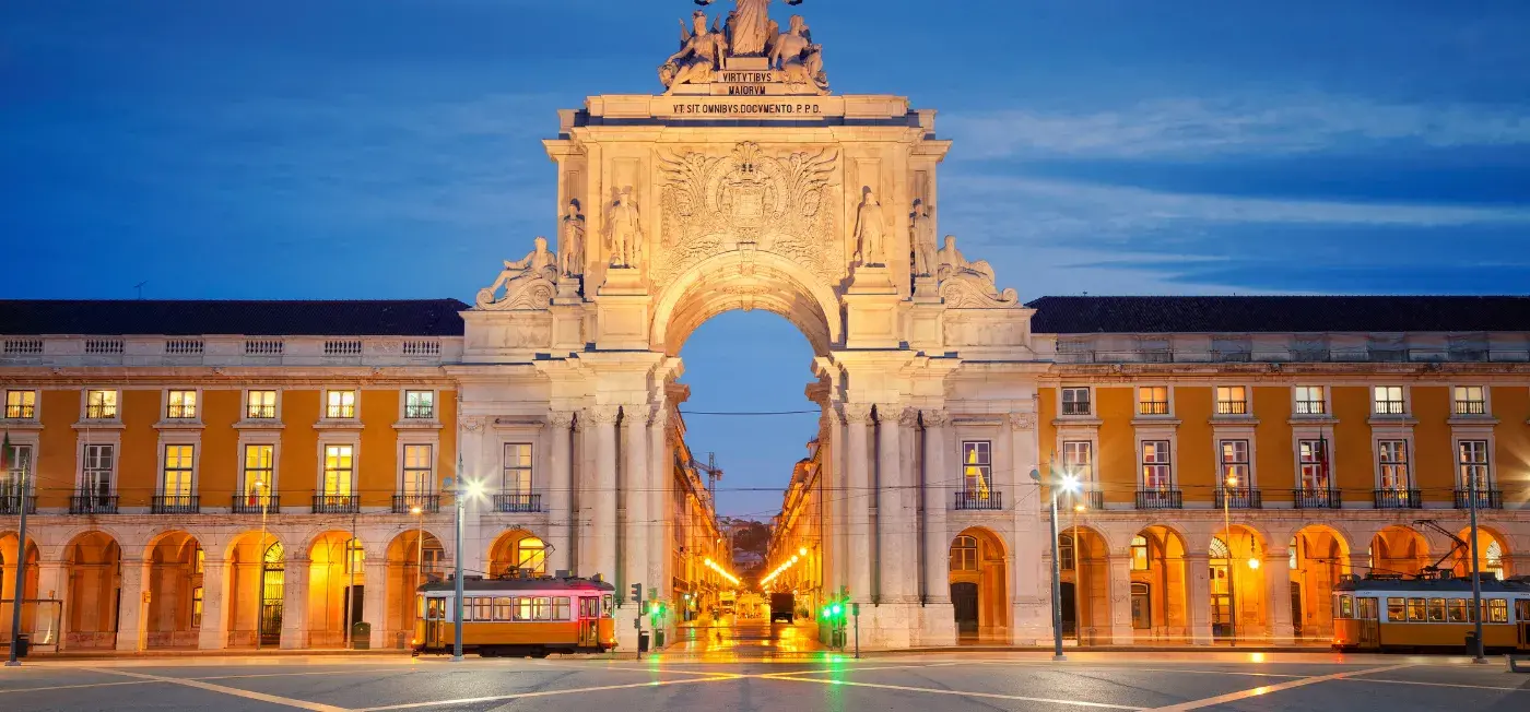 Praca do Comercio View of Lisbon, Portugal