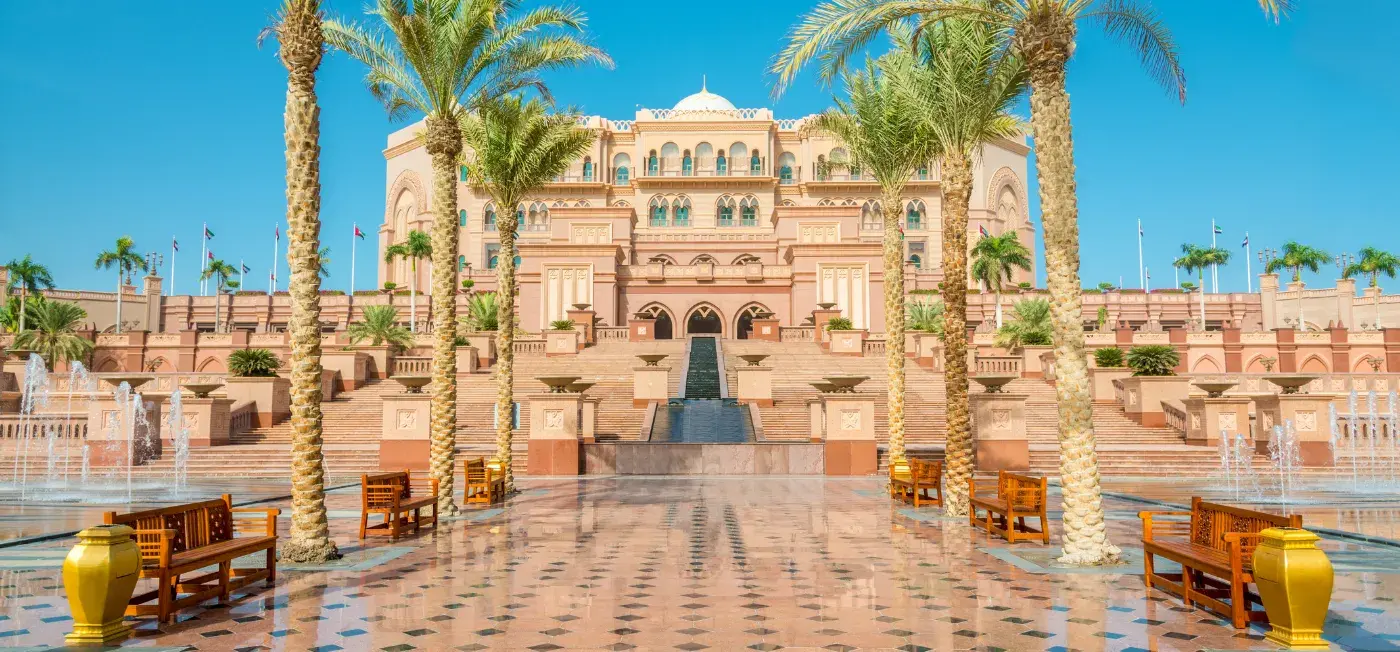 Emirates Palace Mandarin Oriental view of Dubai, United Arab Emirates