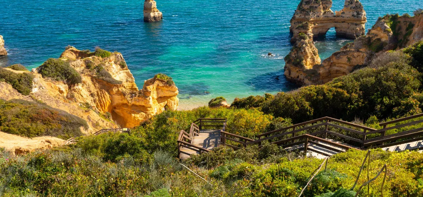 Marinha Beach view of Madeira, Portugal