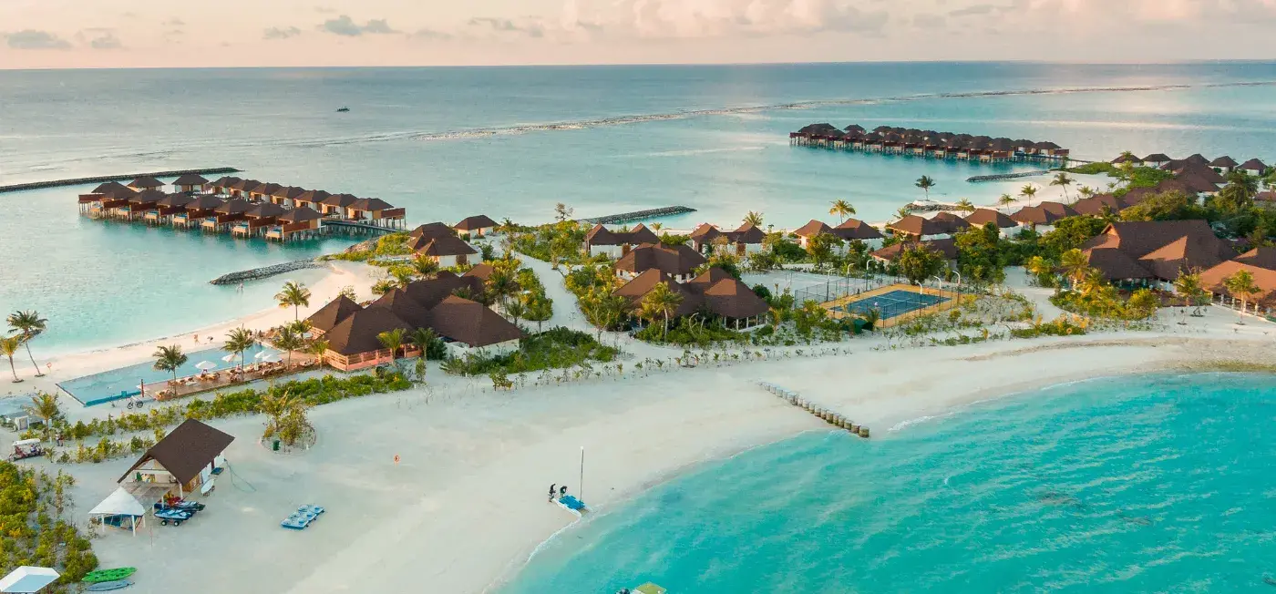 aerial view of South Male, Maldives