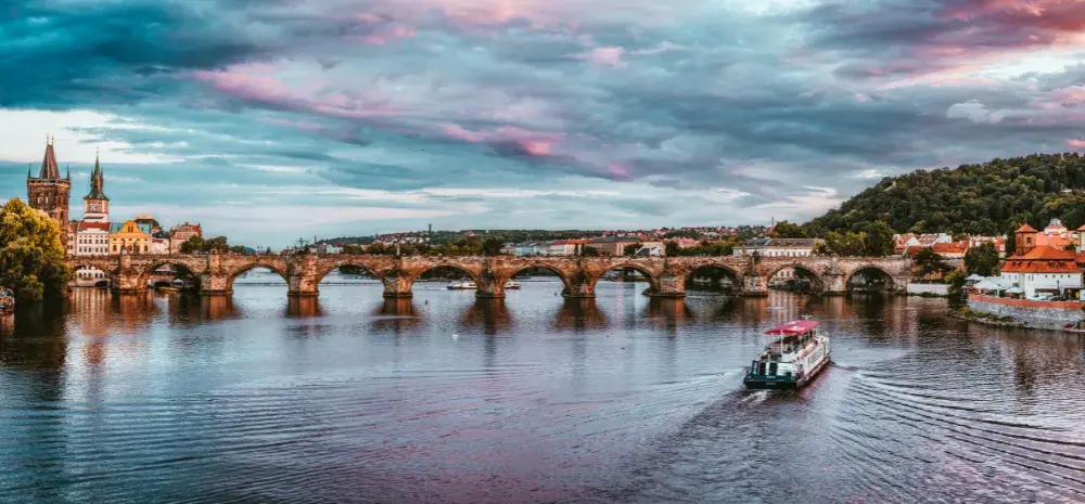 Charles Bridge view of Berlin, Germany