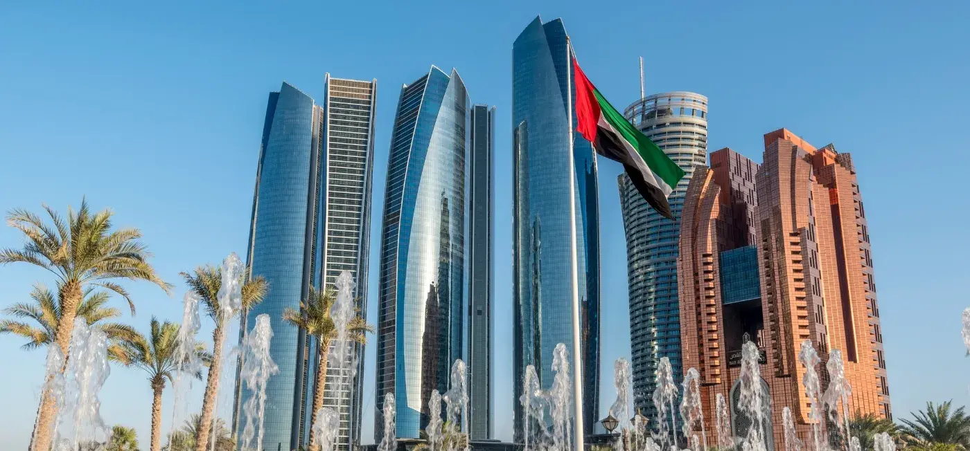 Etihad Towers view of Dubai, Abu Dhabi