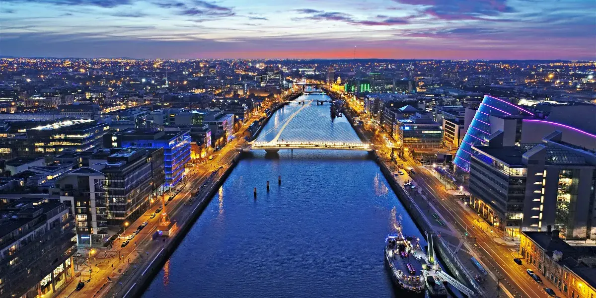 Liffey River View of London, United Kingdom