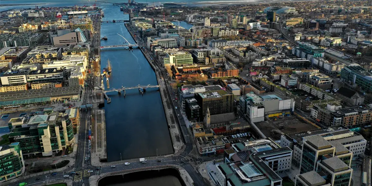Dublin, Ireland View of London, United Kingdom