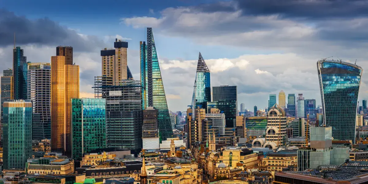 skyline View of London, United Kingdom