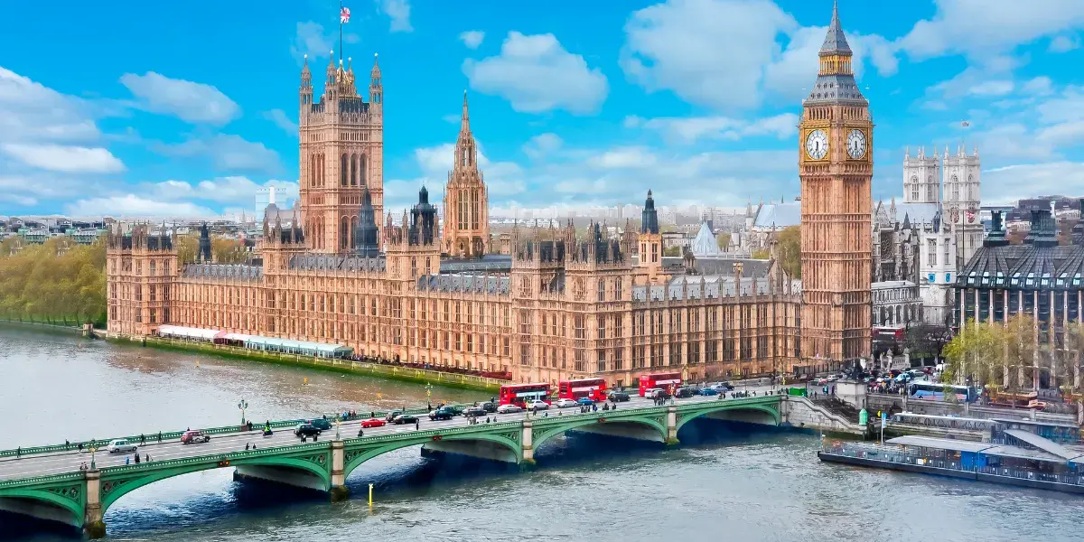 Big Ben saide View of London, United Kingdom