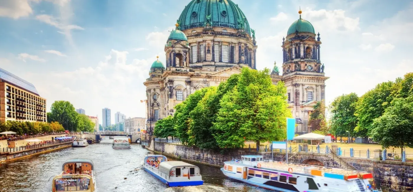 Berlin Cathedral view of Berlin, Prague, Budapest