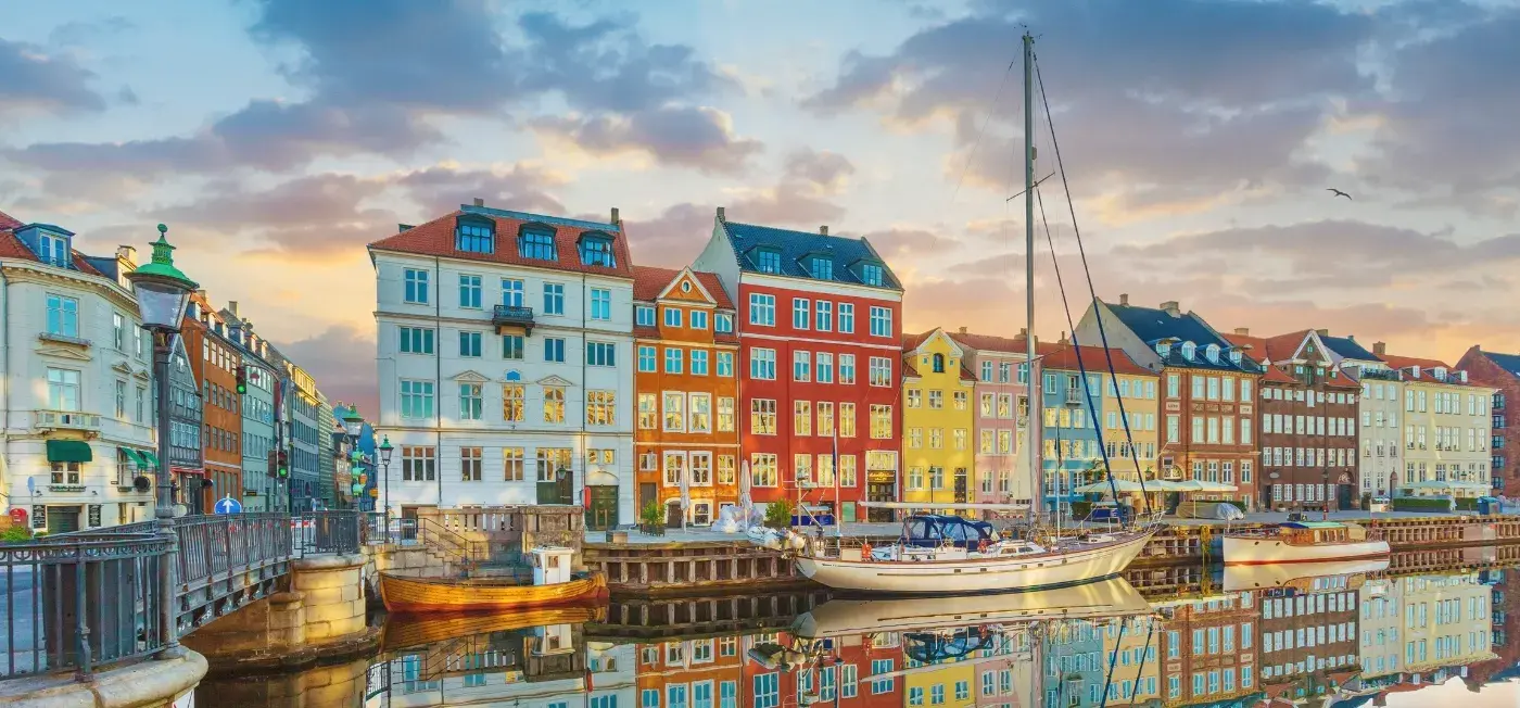 Water Front, Canal view of London, Copenhagen, Berlin, Paris