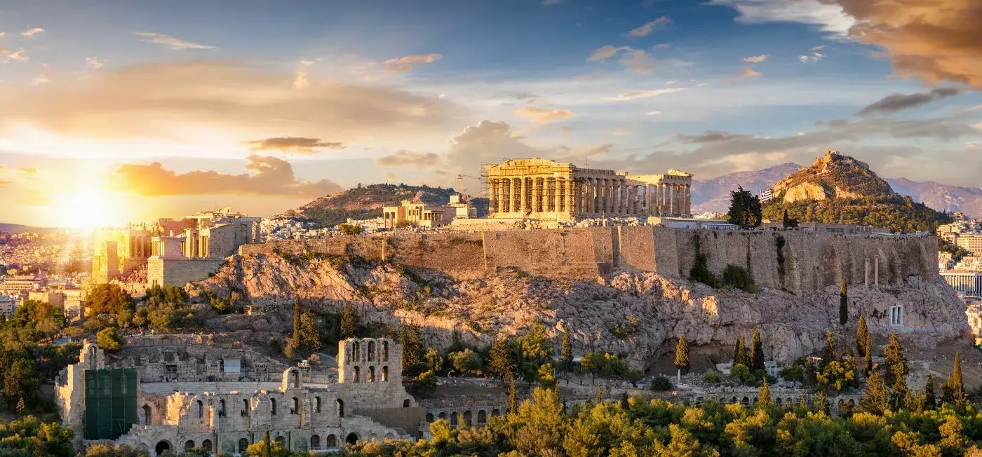 Acropolis view of Athina Athens, Greece