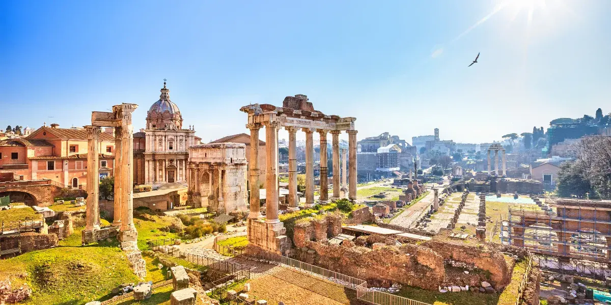 Forum Romanum view of Rome, Italy