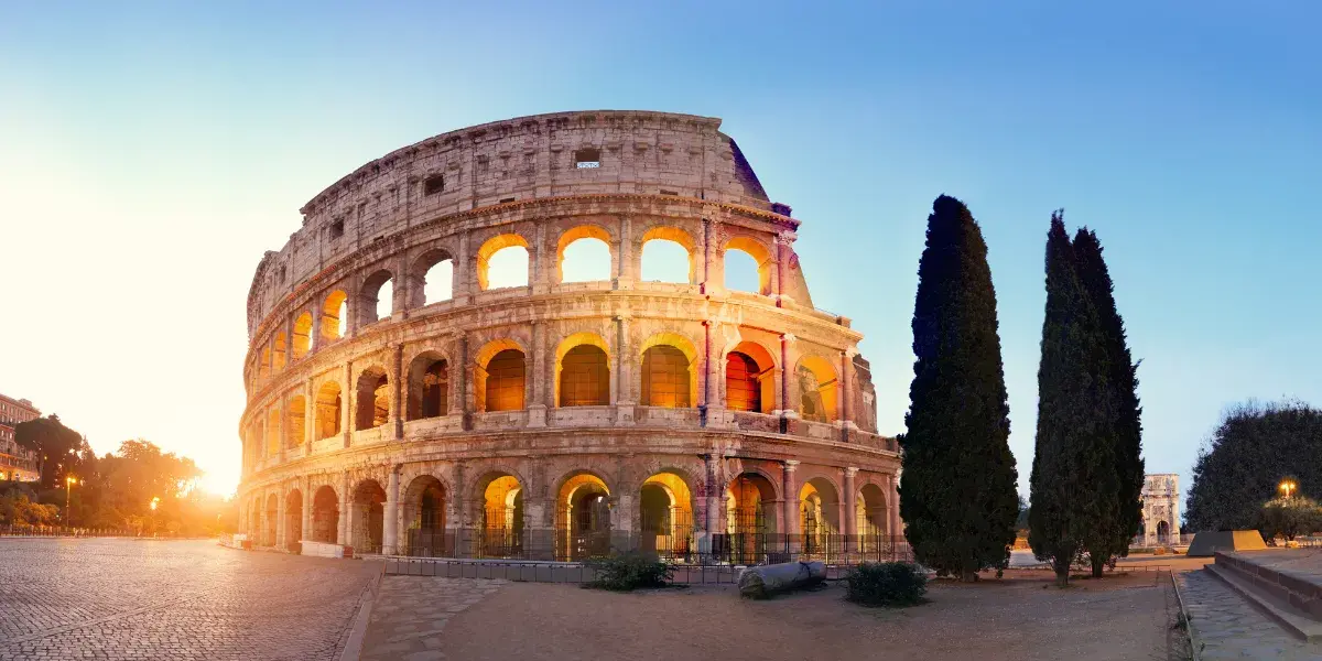 Colosseum view of Rome, Italy