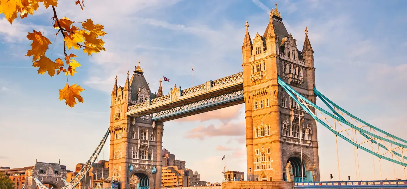 Tower Bridge view of London