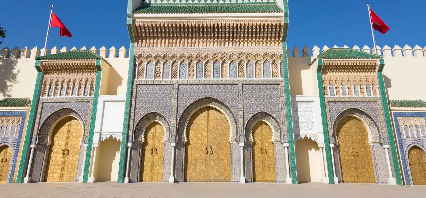 The Royal Palace of Fez view of Tangier