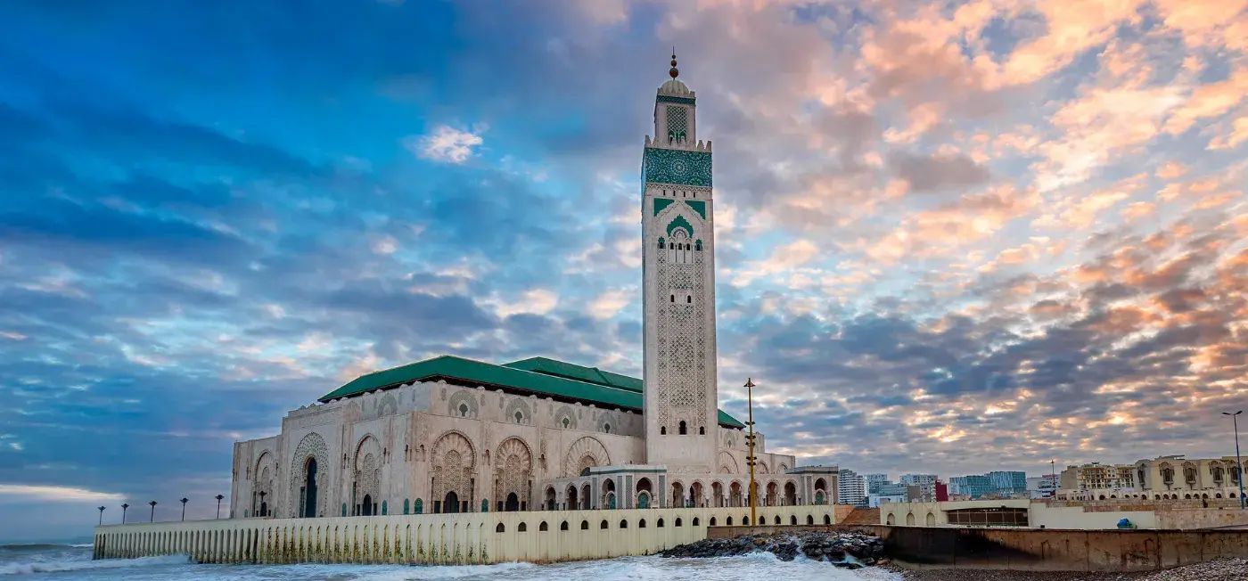 Hassan II Mosque view of Tangier