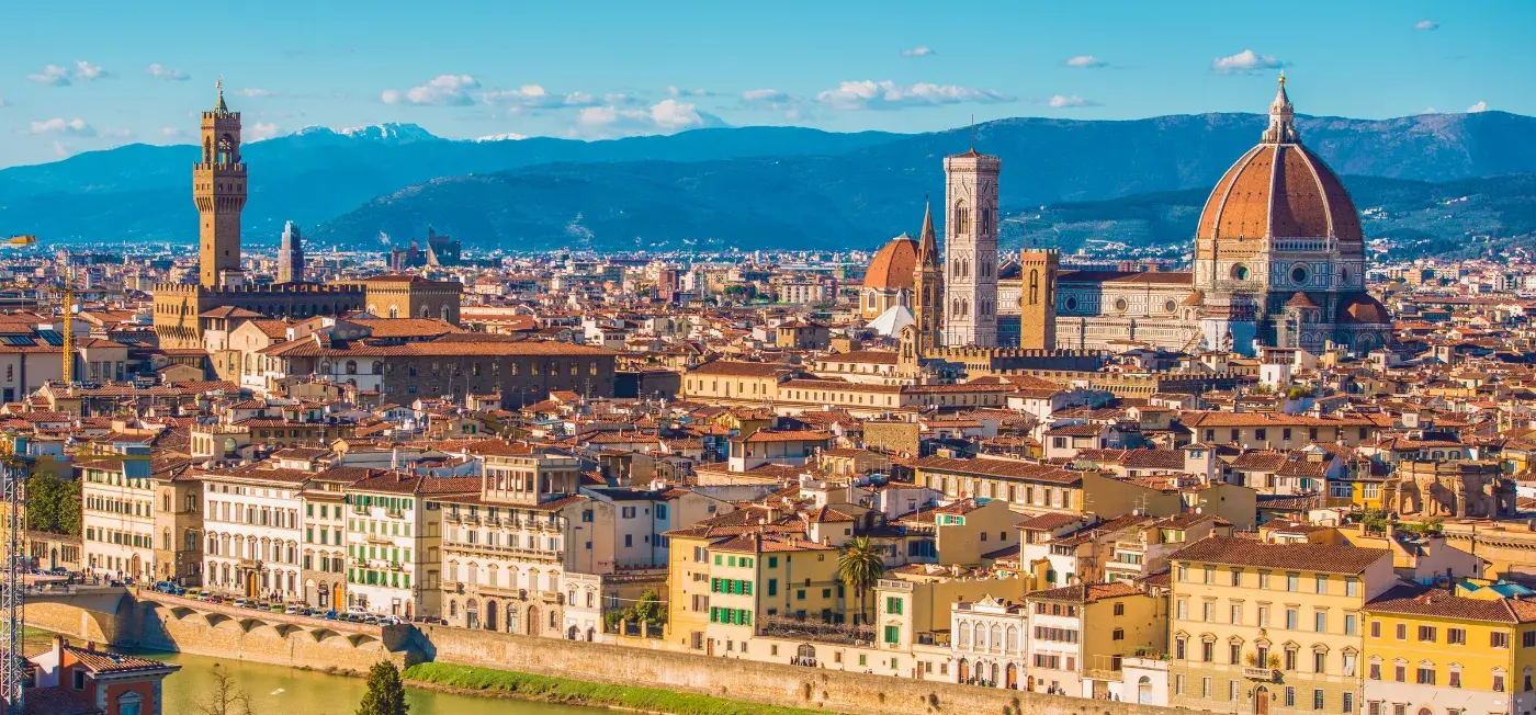 Cathedral of Santa Maria del Fiore view of Milan Italy
