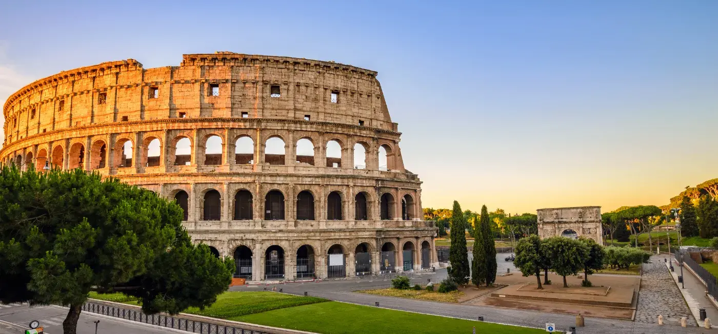 Colosseum view of Milan Italy