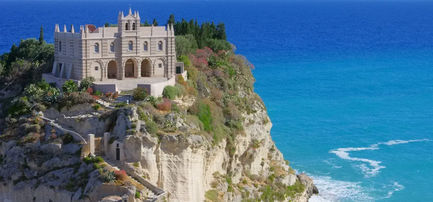 Santuario di Santa Maria dell'Isola di Tropea view of Milan Italy