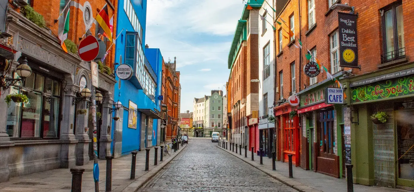 Temple Bar view of Dublin