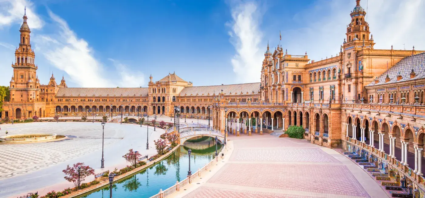 Plaza de España view of Madrid, Spain