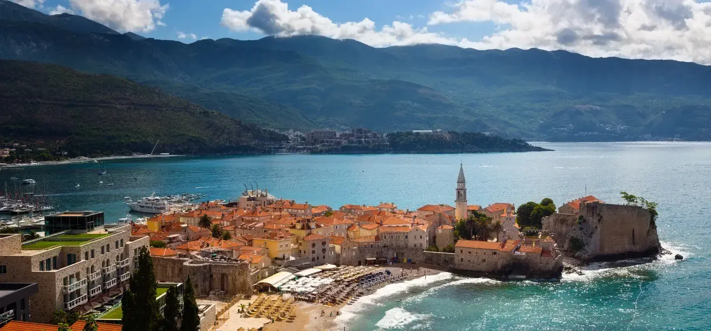 Budva Riviera view of Budva, Montenegro