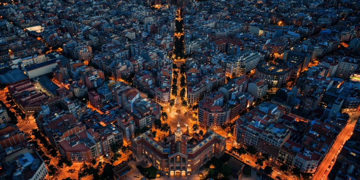 Barcelona, Spain View of Barcelona, Spain