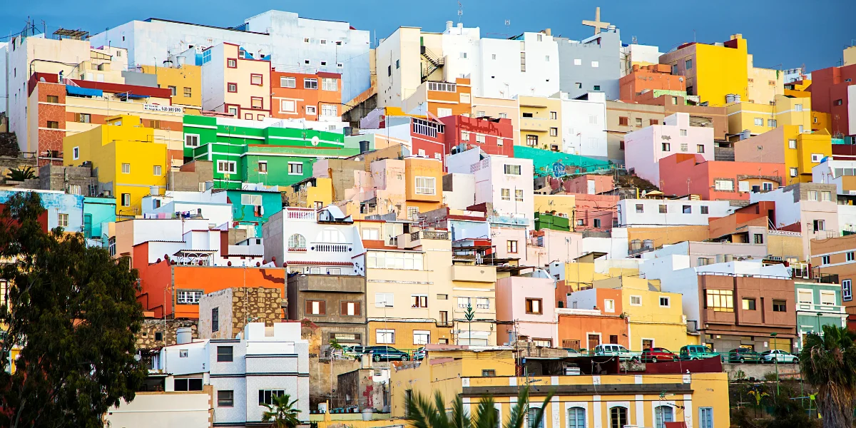Gran Canaria island View of Barcelona, Spain